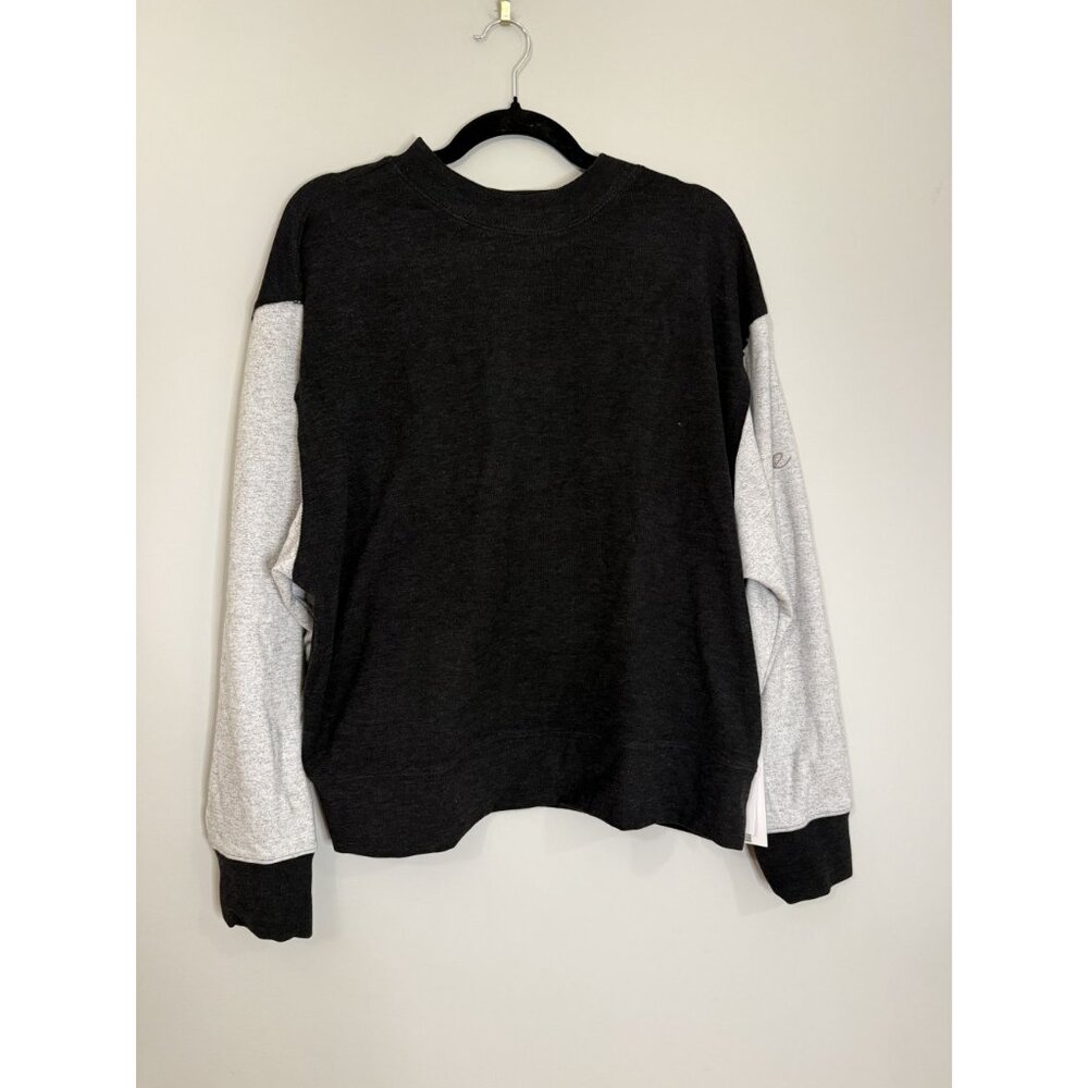 NWT Johnny Was Calme Mock Neck Cozy Sweatshirt Black Grey Size XL $138 [jb] - Picture 5 of 8